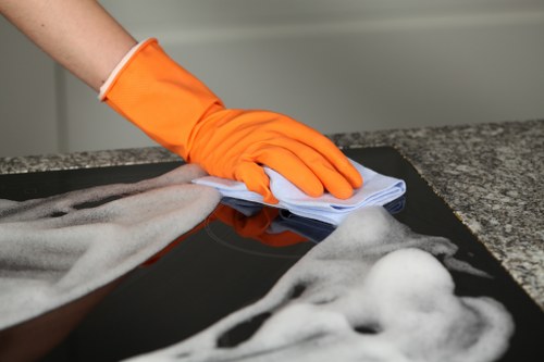 Professional house cleaning service for an Enfield family home