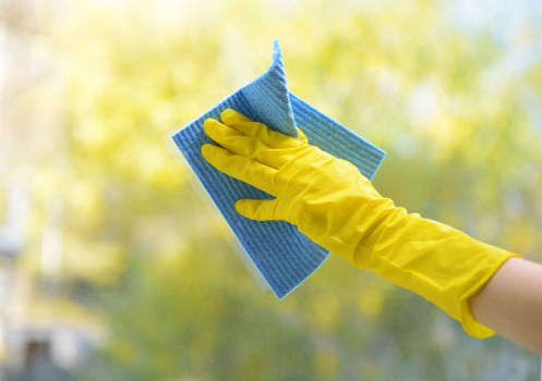 Local Enfield cleaning team working on residential property