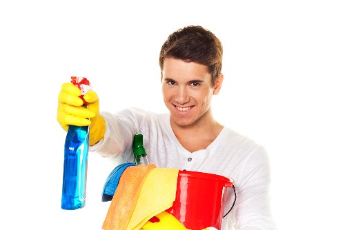 Professional upholstery cleaning on a fabric sofa in Enfield